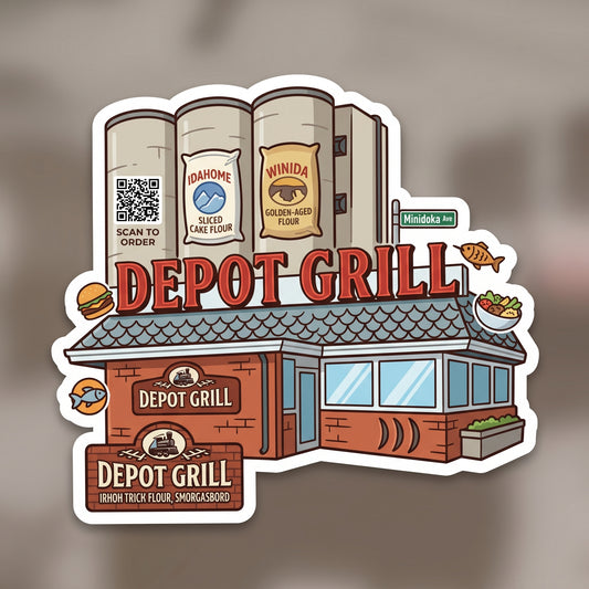 Depot Grill Business sticker - Local business stickers