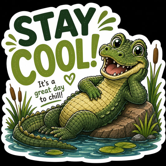 Stay Cool! Die-Cut Sticker